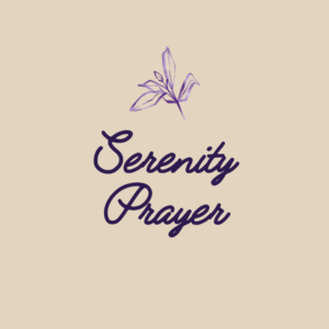 Serenity Prayer
